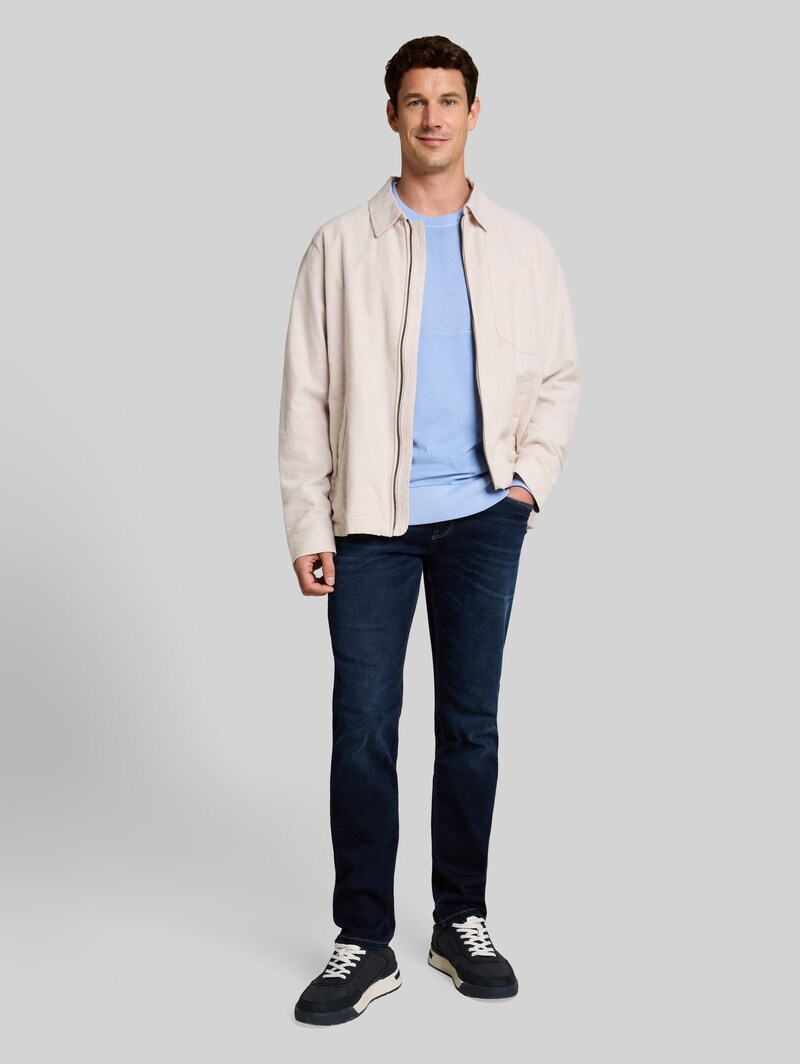 Tom Tailor Sweatshirt im Used-Look - Pale Blue