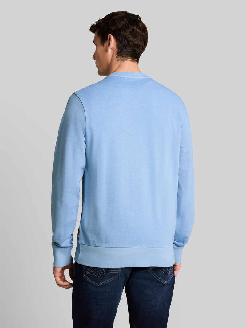 Tom Tailor Sweatshirt im Used-Look - Pale Blue