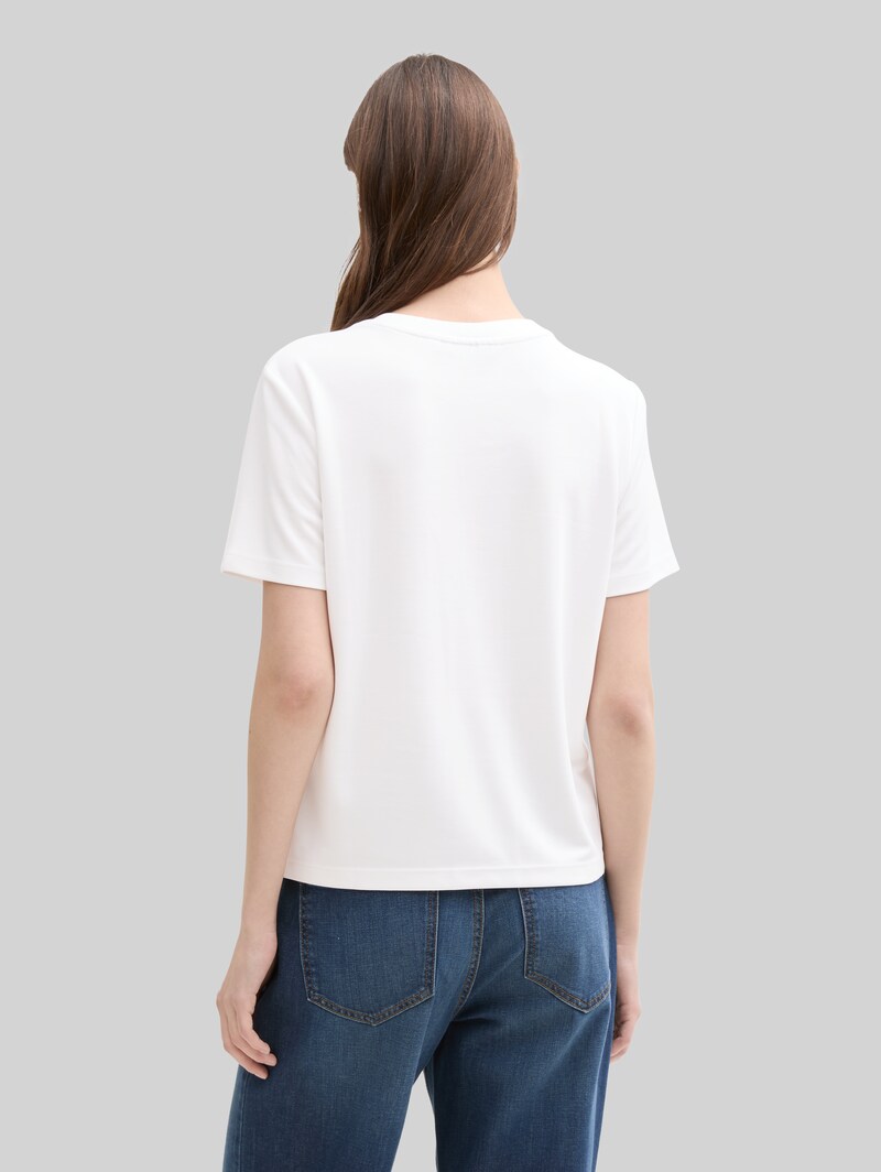 Tom Tailor Loose Fit T-Shirt - White