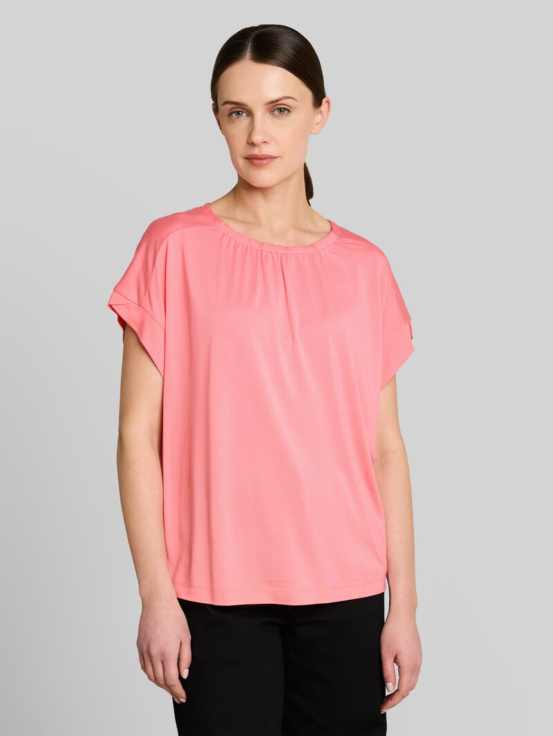 Tom Tailor T-Shirt mit Raffungen - Soft Fuchsia Pink Tom Tailor T-Shirt mit Raffungen - Soft Fuchsia Pink