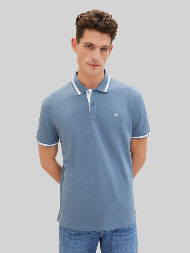 Tom Tailor Poloshirts im 2er-Pack - Soft Berry Red