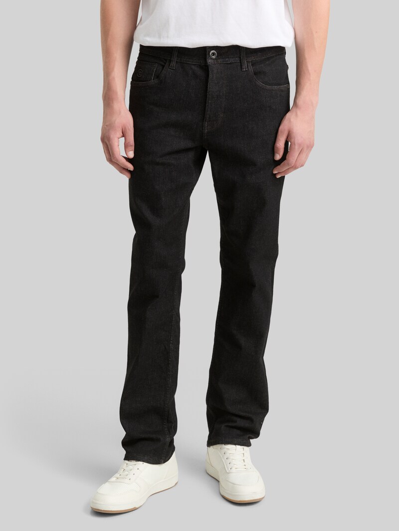 Tom Tailor TTMARVIN STRAIGHT Jeans mit Superstretch - Clean Rinsed Black Denim