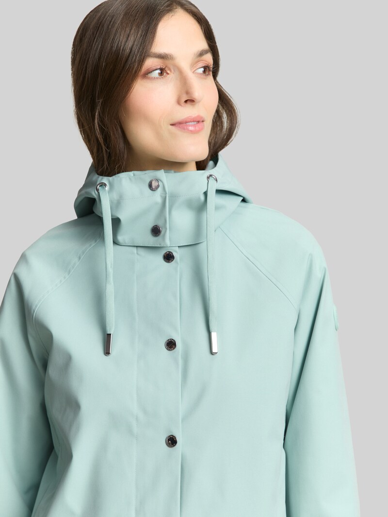 Tom Tailor Ultralight Short Parka aus wasserabweisendem Material - Blue Haze