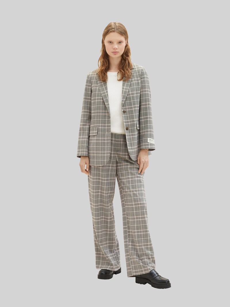 Tom Tailor Sweatshirt mit Raffungen - Off White