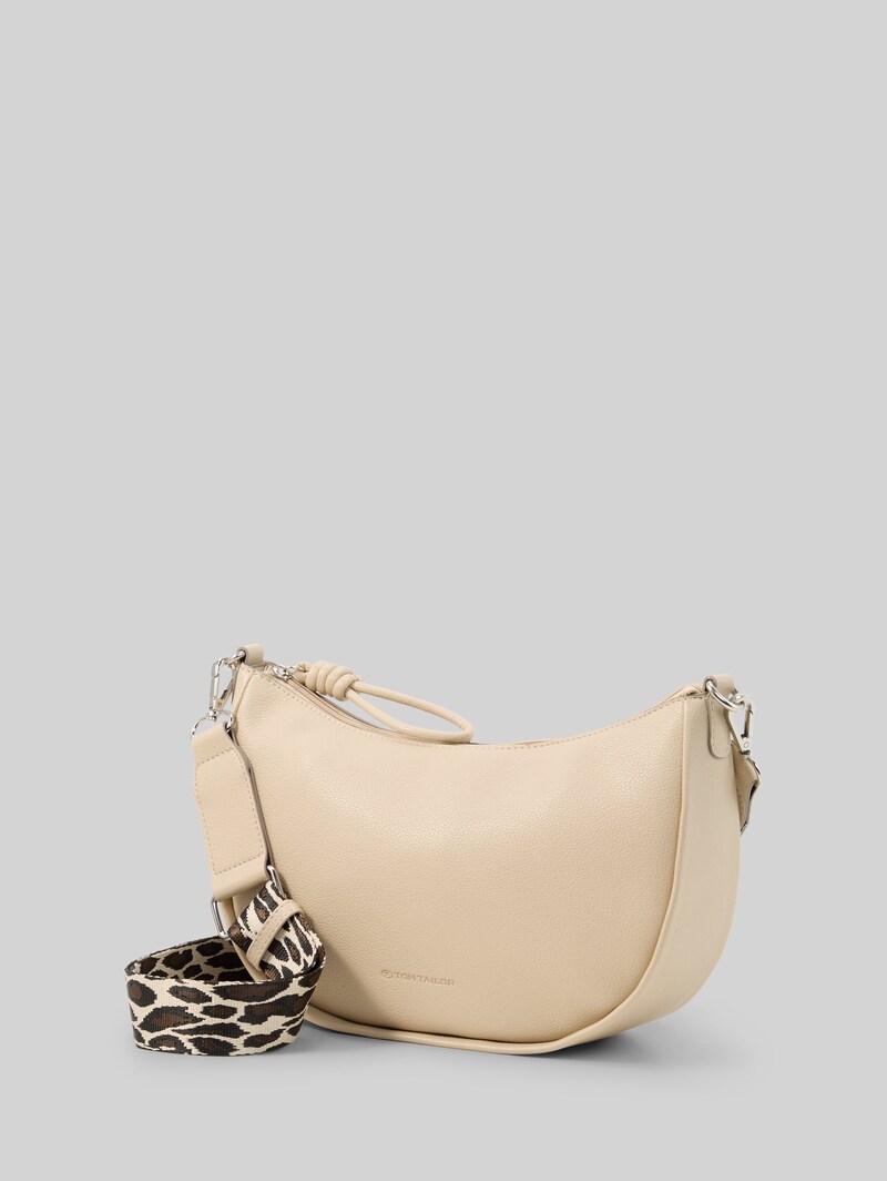 Tom Tailor TTTATIANA Umhängetasche mit gemustertem Webriemen - Beige / Beige