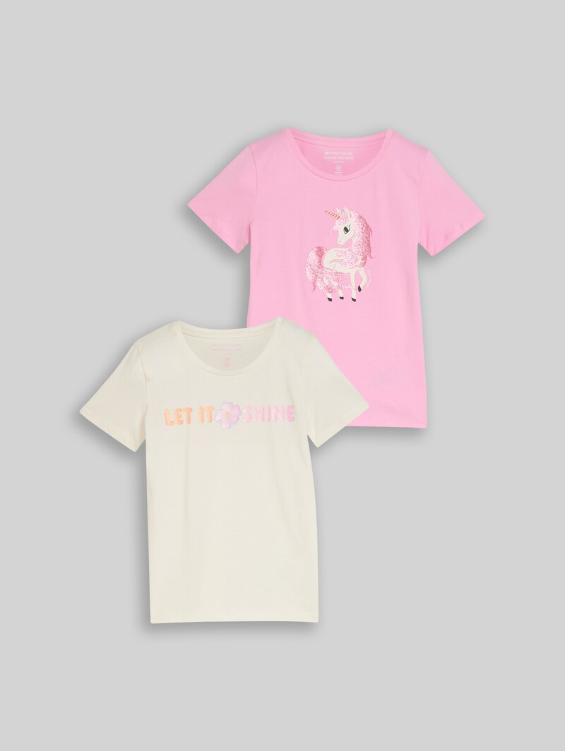 Tom Tailor T-Shirt im 2er-Pack - Lovely Pink