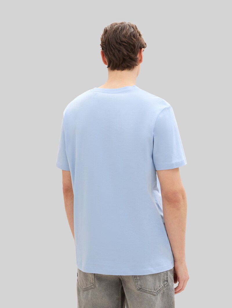 Tom Tailor T-Shirt mit Logo-Print - Brunnera Blue
