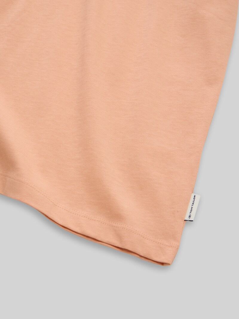 Tom Tailor Oversize T-Shirt mit Rückenprint - Dusty Light Orange