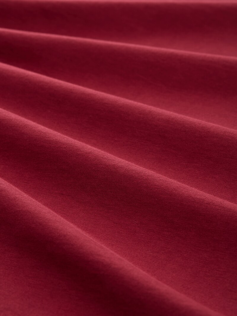 Tom Tailor Plus Size - T-Shirt mit Logo Print - Deep Red