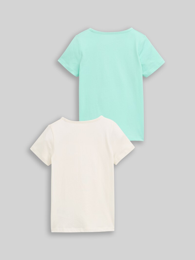 Tom Tailor T-Shirt im 2er-Pack - Wool White Tom Tailor T-Shirt im 2er-Pack - Wool White