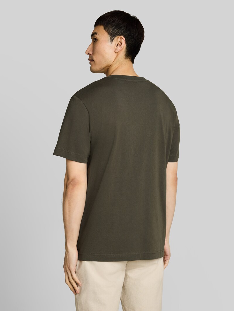 Tom Tailor T-Shirt mit Print - Deep Leaf Green
