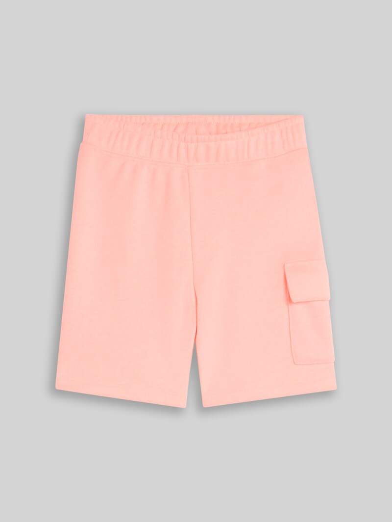 Tom Tailor Cargo Sweat-Shorts - Soft Neon Pink