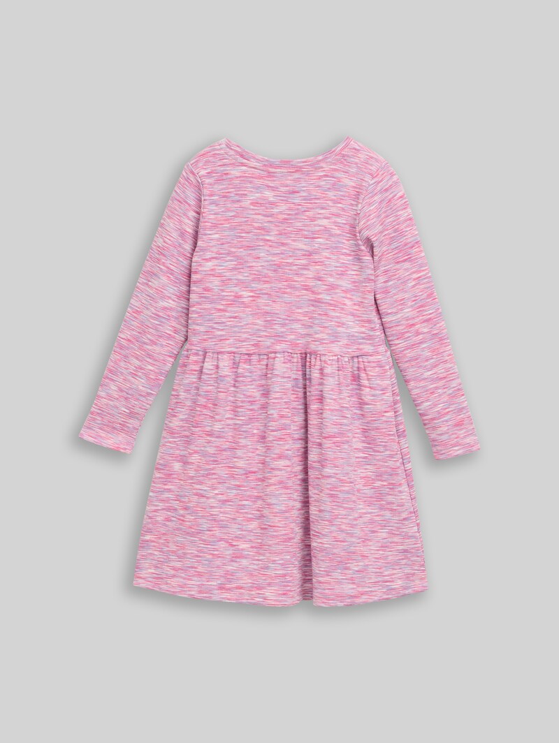 Tom Tailor Mini-Kleid mit Rippstruktur - Pink Space Dye Texture Tom Tailor Mini-Kleid mit Rippstruktur - Pink Space Dye Texture