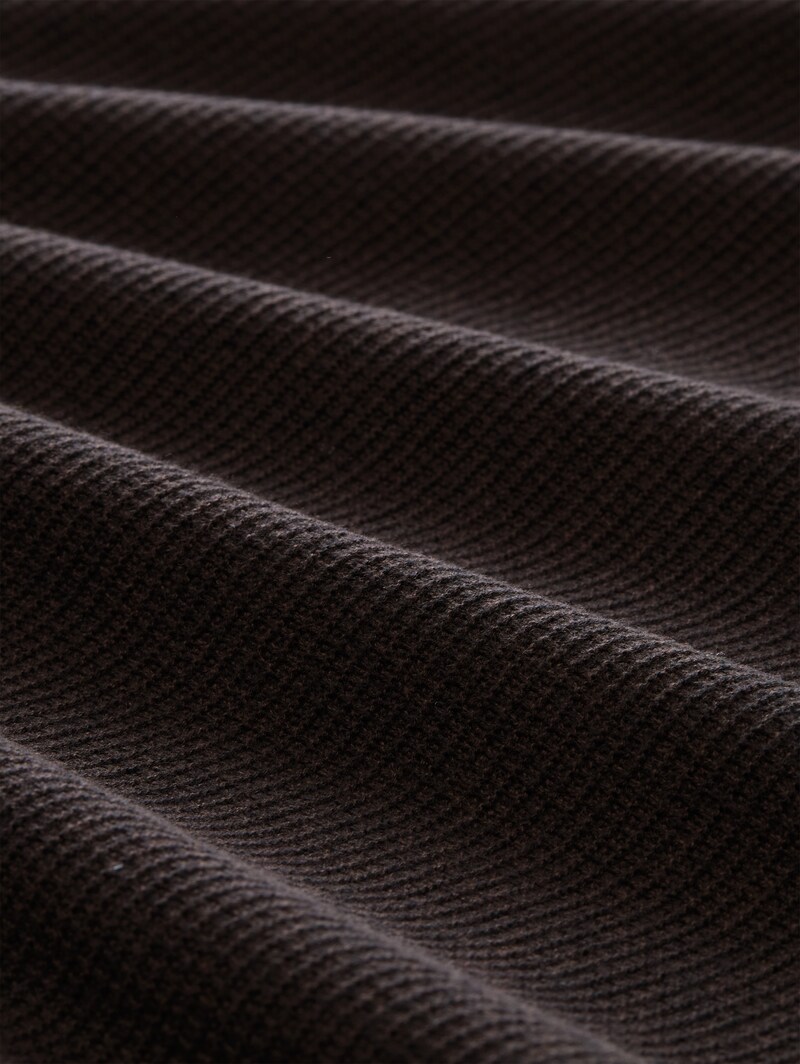 Tom Tailor Strickpullover aus Baumwolle - Mouline Brown Black