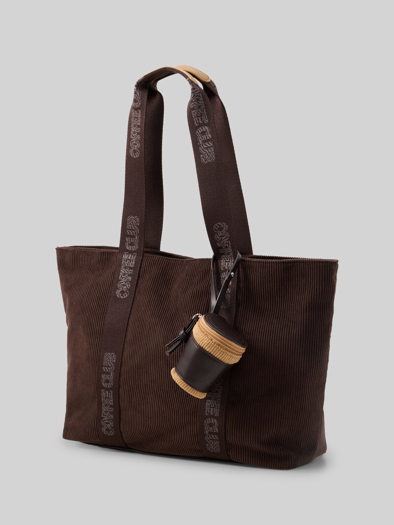 Tom Tailor TTCORTINI L Shopper mit Anhänger - Dark Brown