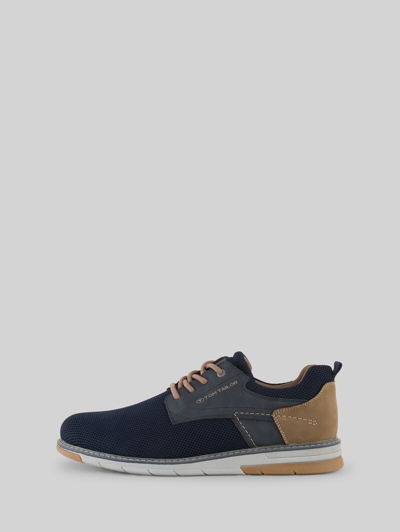 Tom Tailor Schnürschuhe im Knitted-Look - Navy