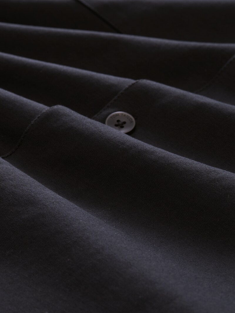 Tom Tailor Sweat-Overshirt mit Taschen - Black