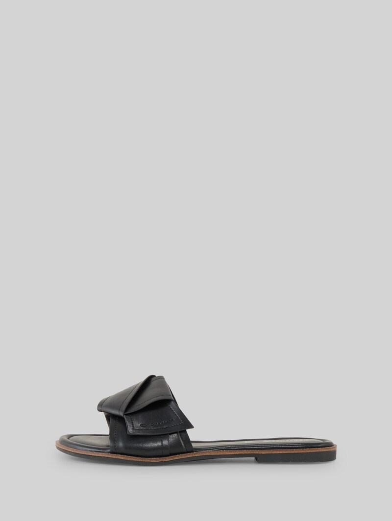 Tom Tailor Flache Sandalen mit Schleifen-Detail - Black