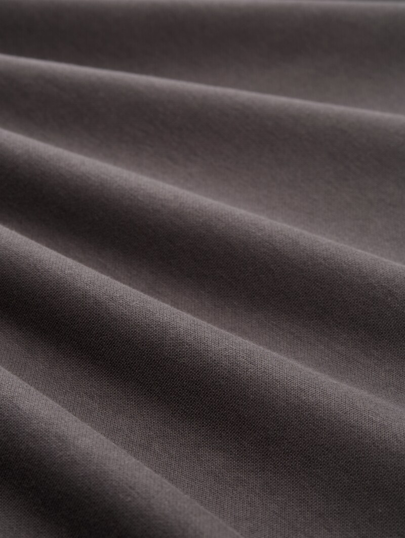Tom Tailor Hoodie Sweatshirt mit Logo-Print - Tarmac Grey