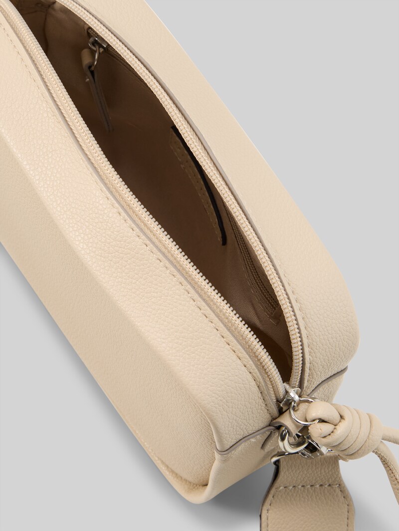 Tom Tailor TTTATIANA Umhängetasche mit gemustertem Webriemen - Beige / Beige