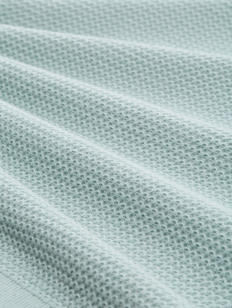 Tom Tailor Strickpullover mit Rundhalsausschnitt - Silver Cloud Blue
