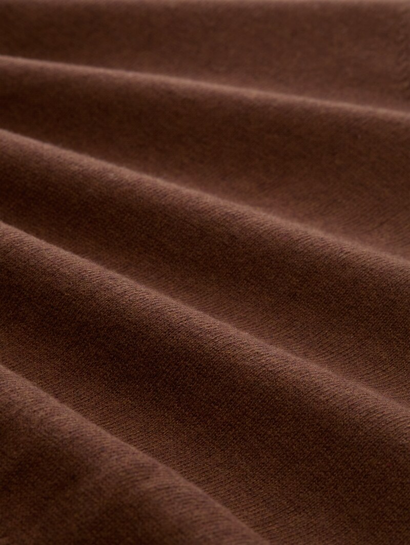 Tom Tailor Oversize Strickpullover mit Kaschmir-Anteil - Mid Camel Melange