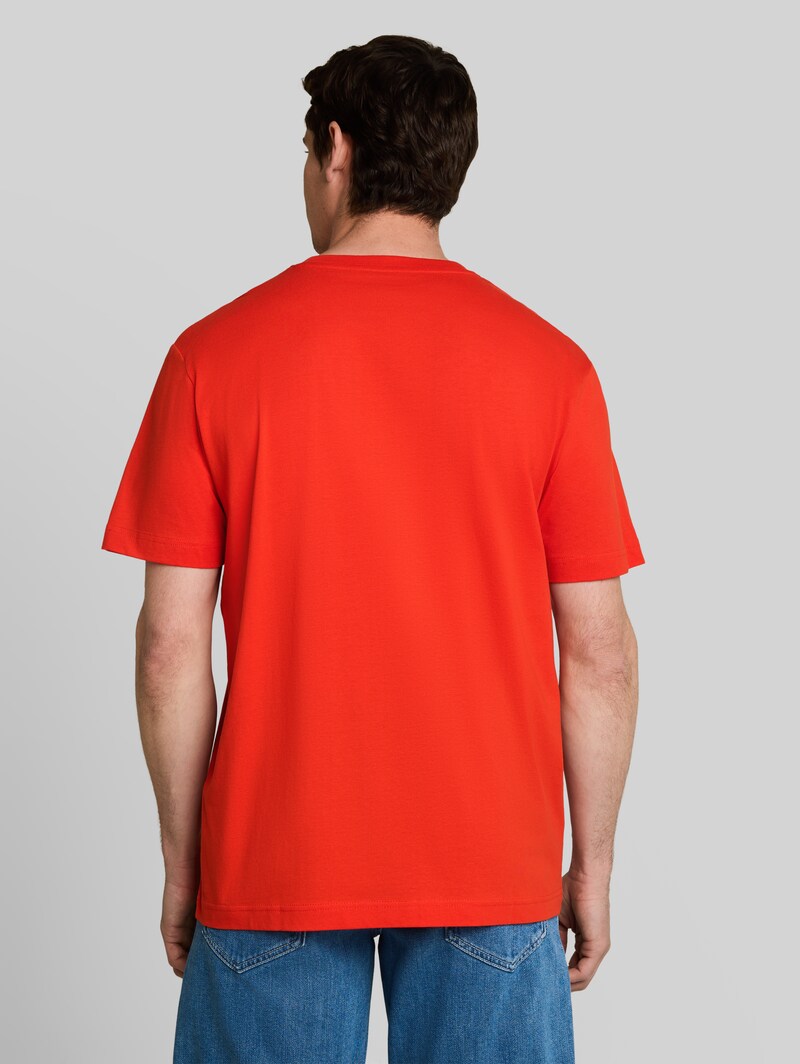 Tom Tailor T-Shirt mit Print - Orange Red