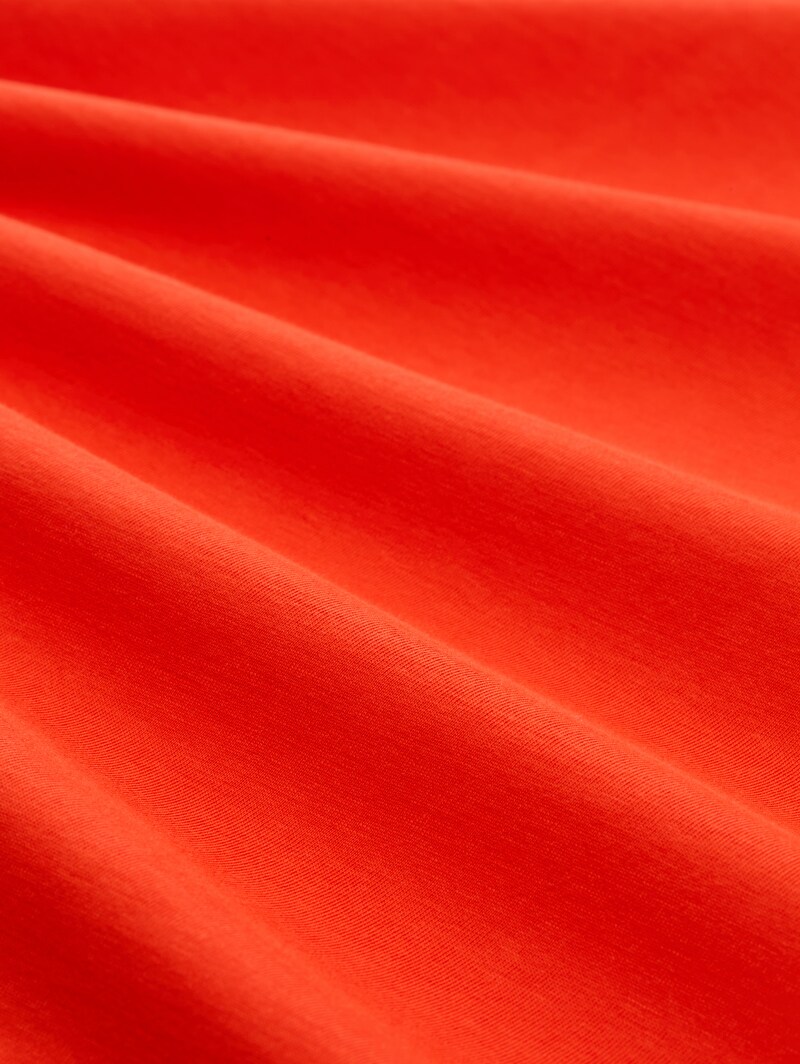 Tom Tailor T-Shirt mit Print - Orange Red