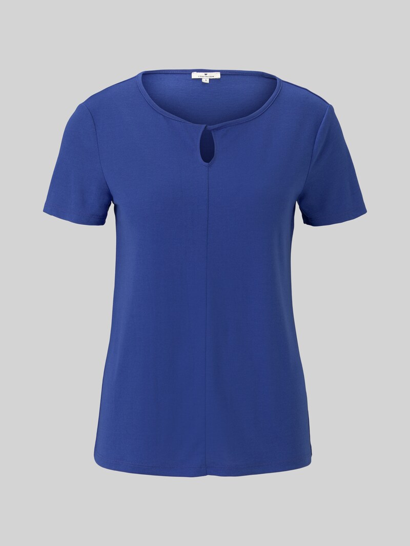 Tom Tailor T-Shirt mit Knotendetail - Anemone Blue