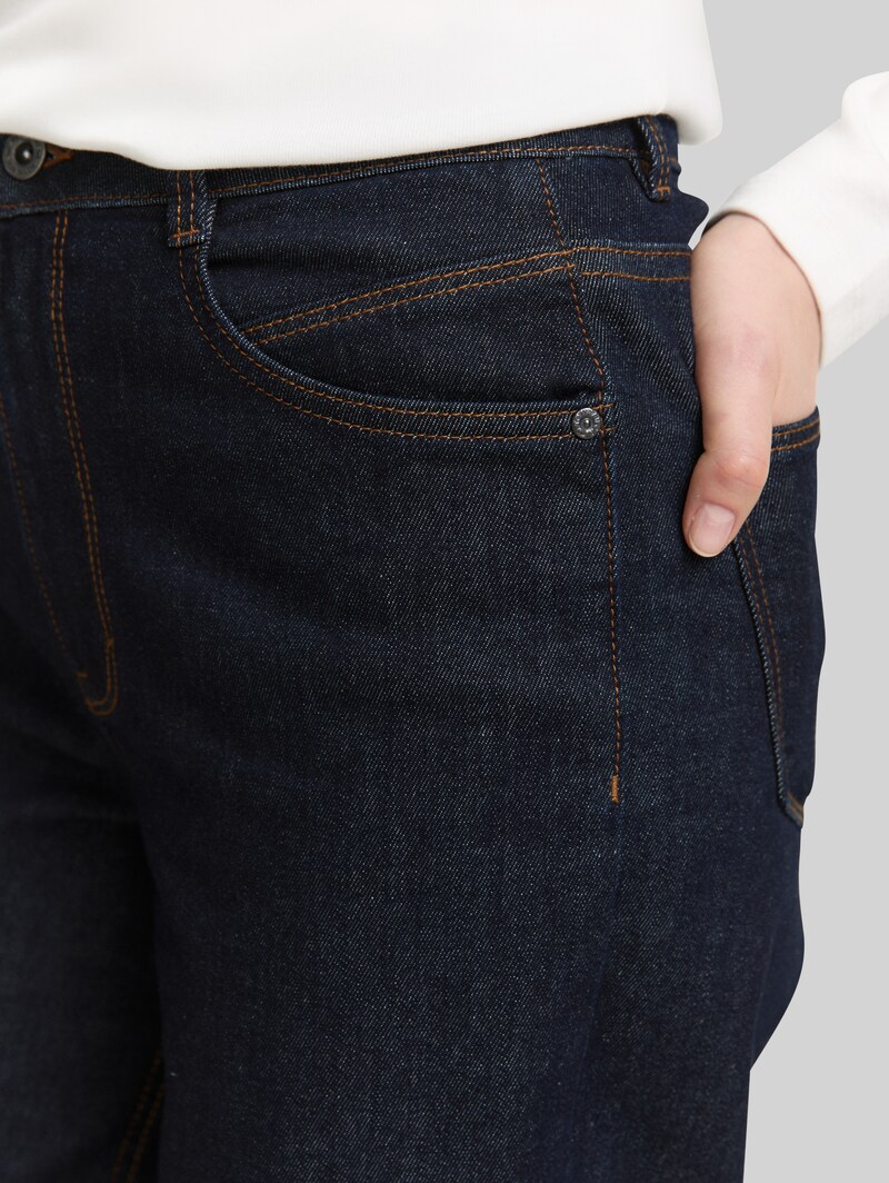 Tom Tailor TTMADINA WIDE Jeans - Clean Rinsed Blue Denim