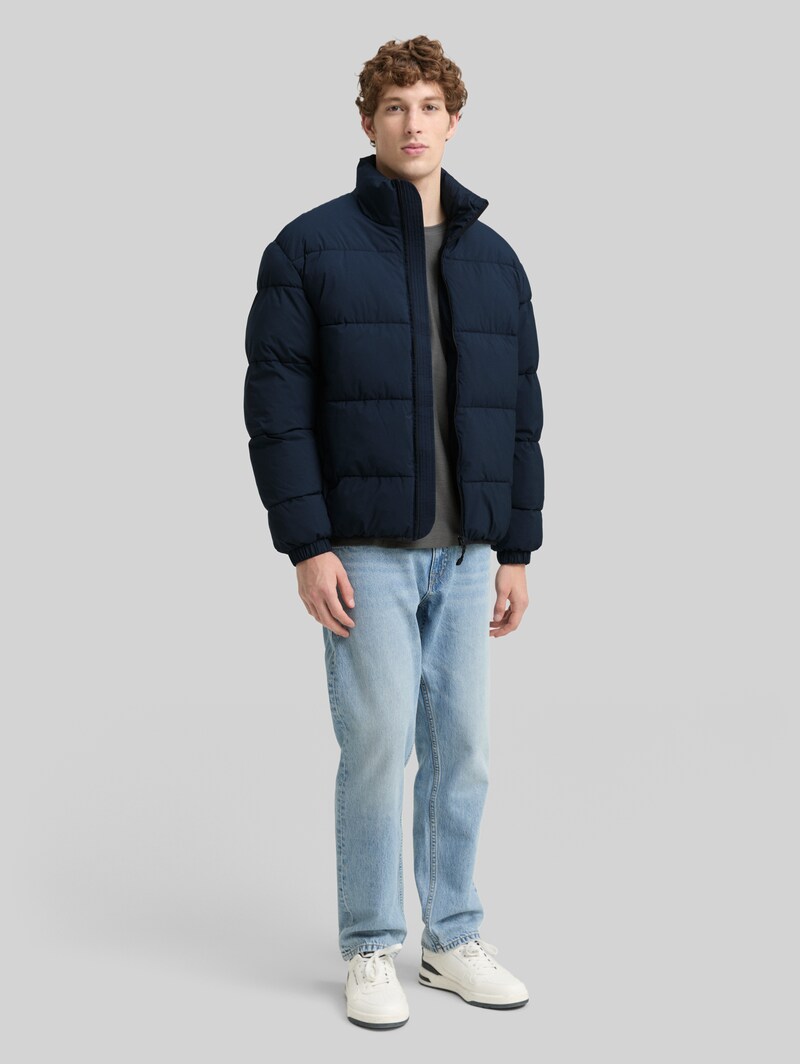 Tom Tailor Lightweight Pufferjacke mit Stehkragen - Sky Captain Blue