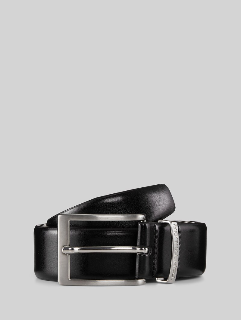 Tom Tailor TTBILL Gürtel mit eckiger Dornschließe - Black Uni Tom Tailor TTBILL Gürtel mit eckiger Dornschließe - Black Uni
