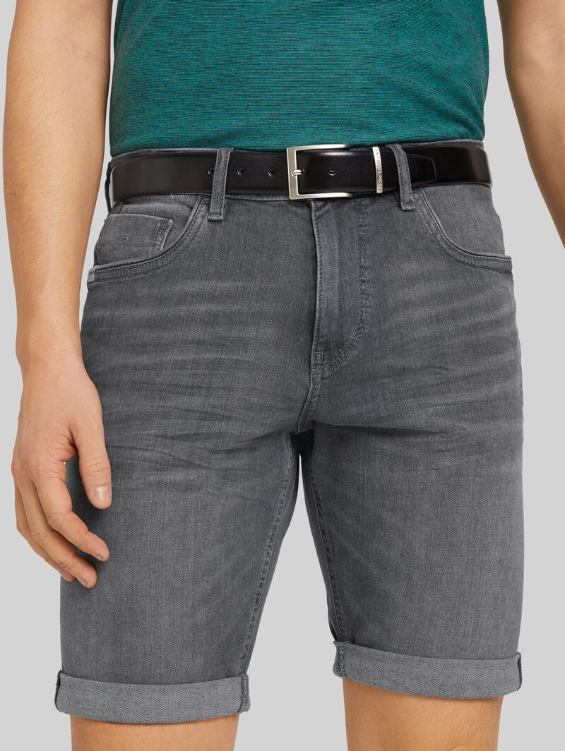 Tom Tailor TTBILL Gürtel mit eckiger Dornschließe - Black Uni