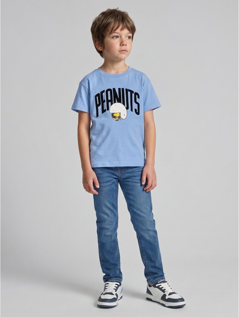 Tom Tailor Oversize T-Shirt mit Peanuts-Print - Light Blue