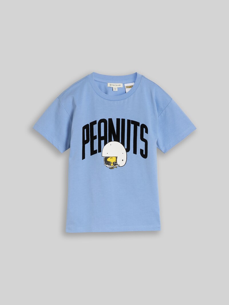 Tom Tailor Oversize T-Shirt mit Peanuts-Print - Light Blue