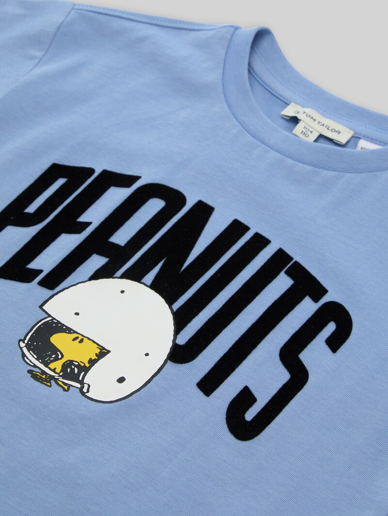 Tom Tailor Oversize T-Shirt mit Peanuts-Print - Light Blue