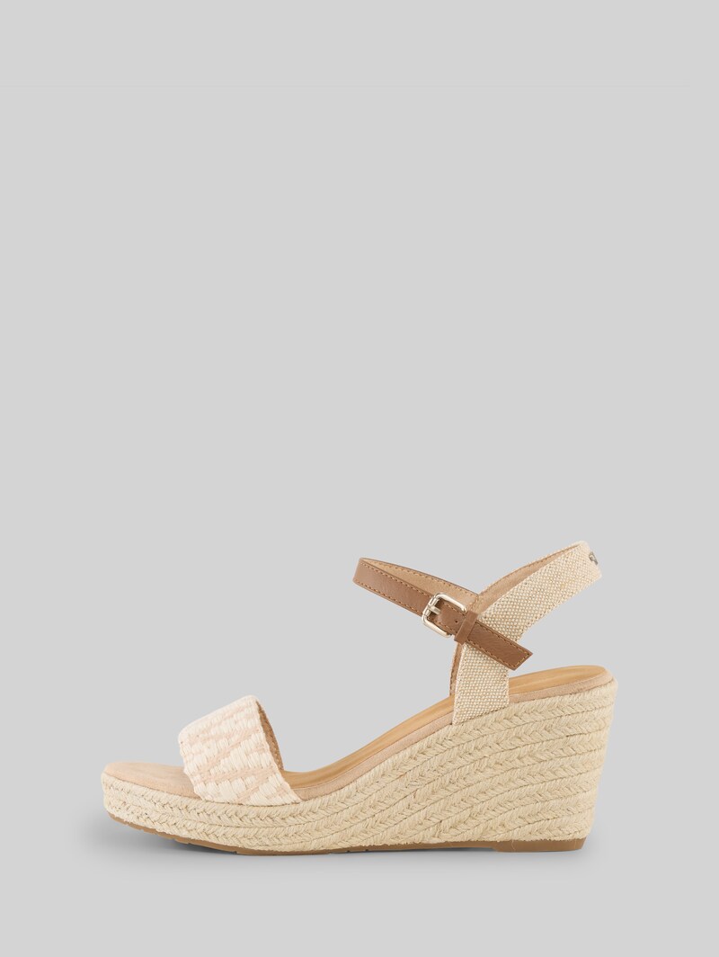 Tom Tailor Sandalen mit Keilabsatz - Offwhite-sand