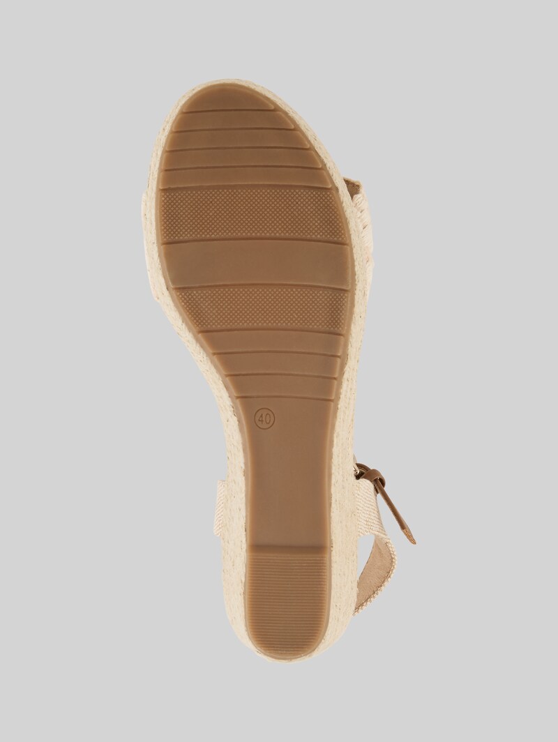 Tom Tailor Sandalen mit Keilabsatz - Offwhite-sand