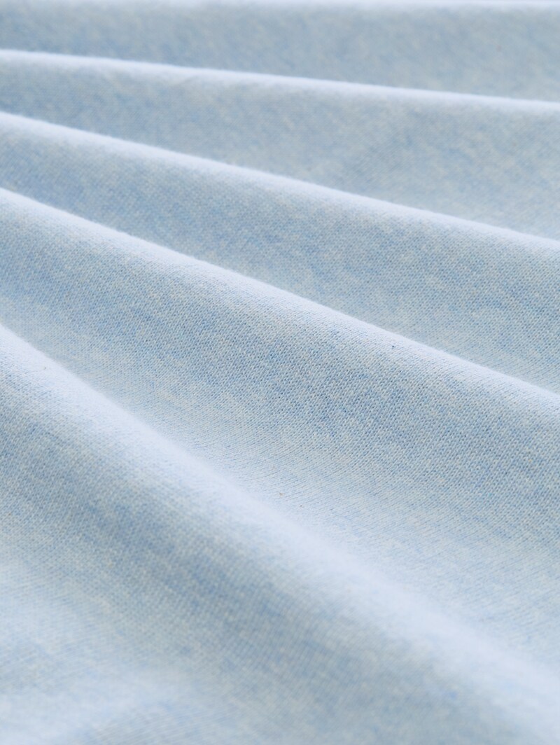 Tom Tailor Basic Strickpullover aus Baumwolle - Pale Blue Mélange