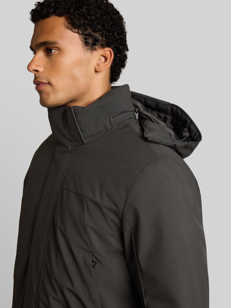 Tom Tailor Relaxed Fit Parka mit abnehmbarer Kapuze - Coal Mine Grey