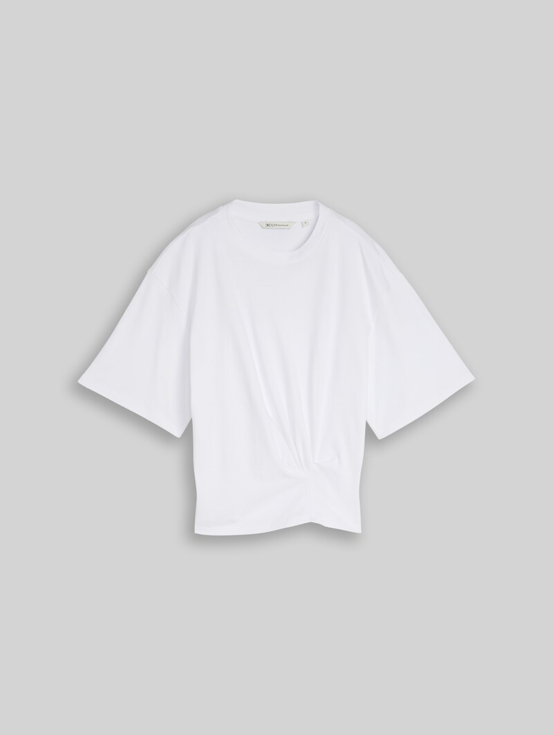 Tom Tailor T-Shirt mit Knotendetail - White