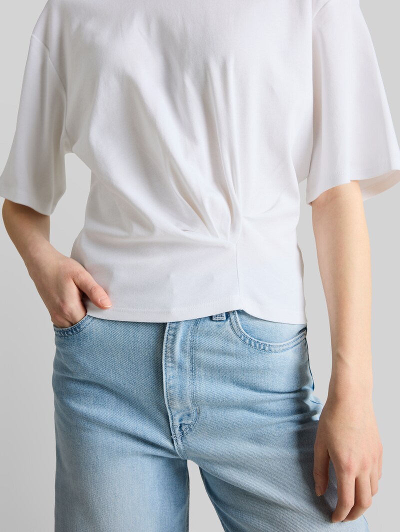 Tom Tailor T-Shirt mit Knotendetail - White