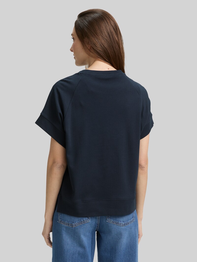 Tom Tailor Loose Fit T-Shirt mit Print - Lunar Eclipse