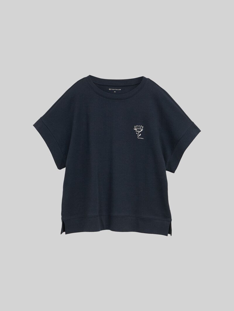 Tom Tailor Loose Fit T-Shirt mit Print - Lunar Eclipse