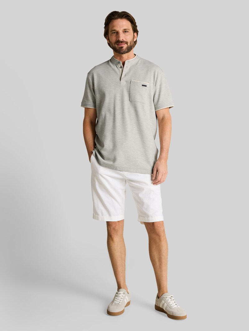 Tom Tailor Poloshirt mit Brusttasche - Gardenia White Ottoman