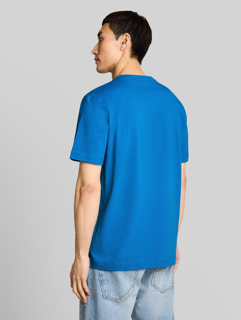 Tom Tailor T-Shirt mit Stickerei - Surf Blue