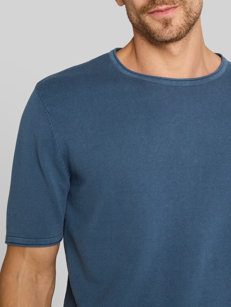 Tom Tailor Strickpullover im Washed-Look - Dark Duck Blue