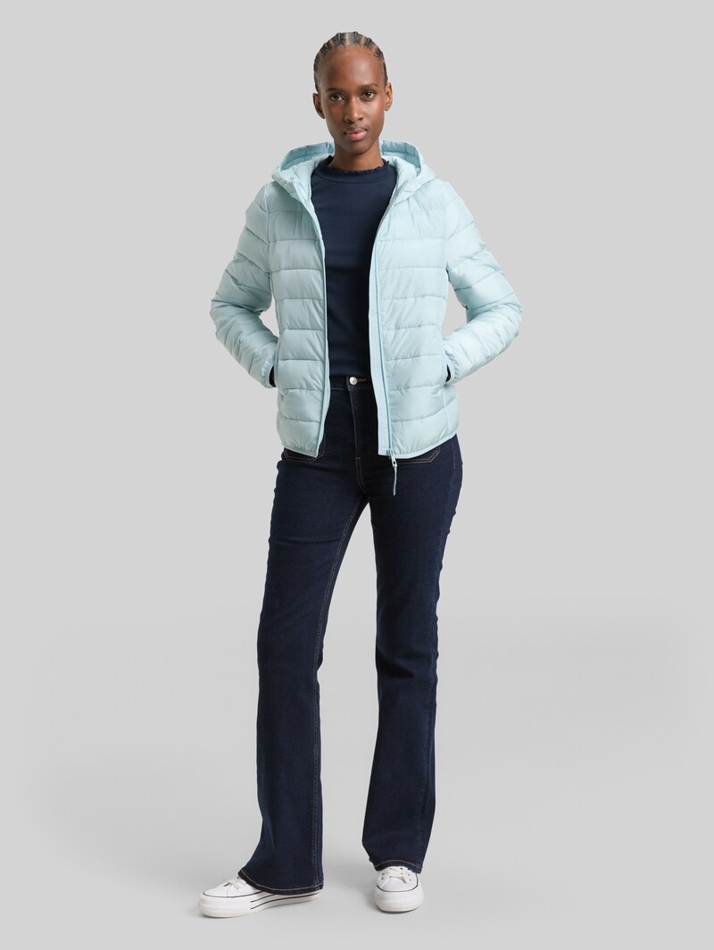 Tom Tailor Lightweight Steppjacke mit Kapuze - New Ice Blue
