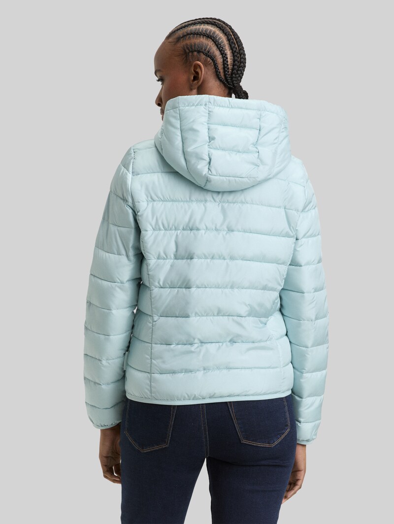 Tom Tailor Lightweight Steppjacke mit Kapuze - New Ice Blue