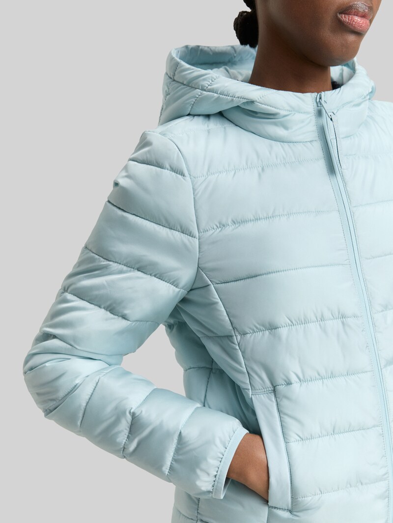 Tom Tailor Lightweight Steppjacke mit Kapuze - New Ice Blue